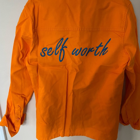 Zara Denim shirt with embroidery - Picture 1 of 2